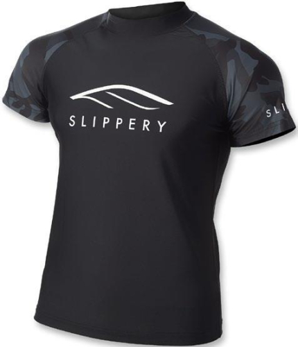 Slippery - Slippery Short Sleeve Rashguard - 3250-0141 - Black/Camo - 3XL