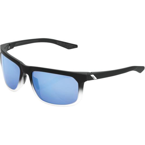 100% - 100% Hakan Sunglasses - 61036-407-01 - Black / Blue Lens - OSFM