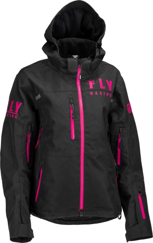 Fly Racing - Fly Racing Carbon Womens Jacket - 470-4502X - Black/Pink - X-Large