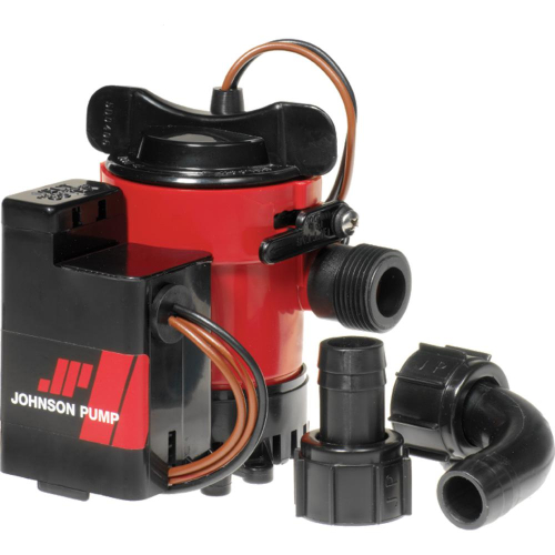 Johnson Pump - Johnson Pump Cartridge Combo 1000GPH Auto Bilge Pump w/Switch - 12V