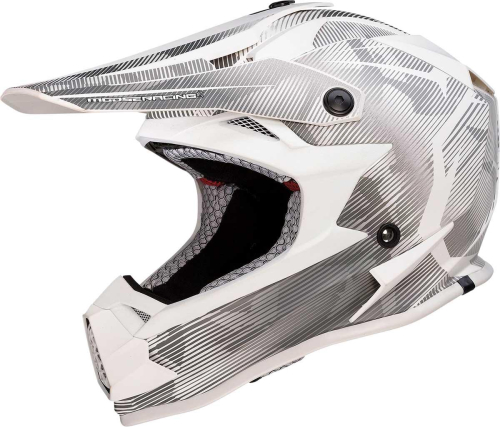 Moose Racing - Moose Racing F.I. Agroid Camo Youth Helmet - 0111-1529 - Gray/White - Small