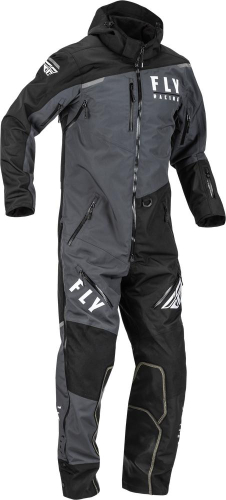 Fly Racing - Fly Racing Cobalt Snowbike Monosuit Shell - 470-4355X - Black/Gray - X-Large