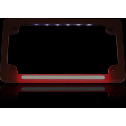 Custom Dynamics - Custom Dynamics Dual LED License Plate Frame - Black - TF02-B