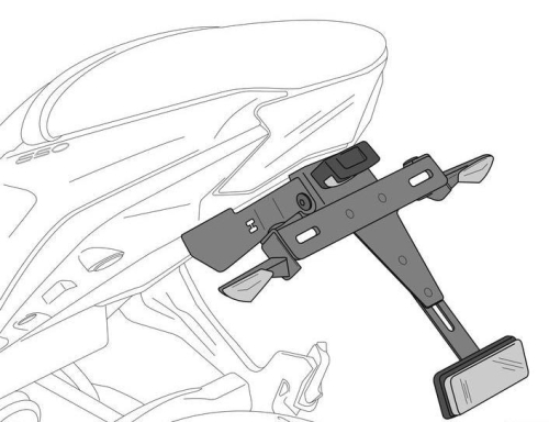 Puig License Support Honda GROM 125 16