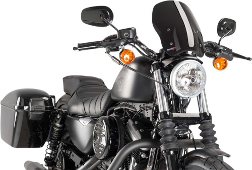 Puig New Generation Windshield Harley Sportster C/Black (Custom 04-17 / Iron 09-17 / 883R 02-17 / NIGHTSTER 08-17 / Superlow 11-17) (9283N)