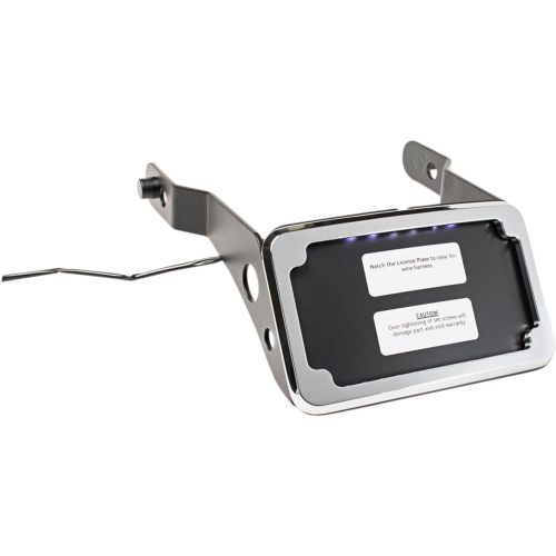 Cycle Visions CV-4660 Curved License Plate Frame and Mount - Chrome