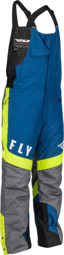 Fly Racing - Fly Racing Outpost Bibs - 470-4285L - Blue/Hi-Vis - Large