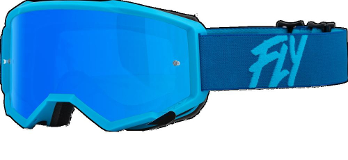 Fly Racing - Fly Racing Zone Youth Goggles - 37-51722 - Blue / Sky Blue Mirror/Smoke Lens - OSFM