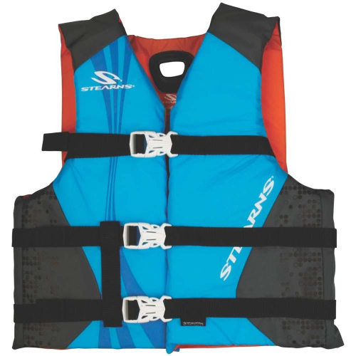 Stearns - Stearns Antimicrobial Nylon Vest Life Jacket - 30-50lbs - Blue