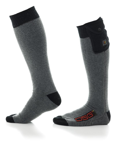 DSG - DSG Heated 5V Womens Socks - 45485 - Heathered Black - LG-XL