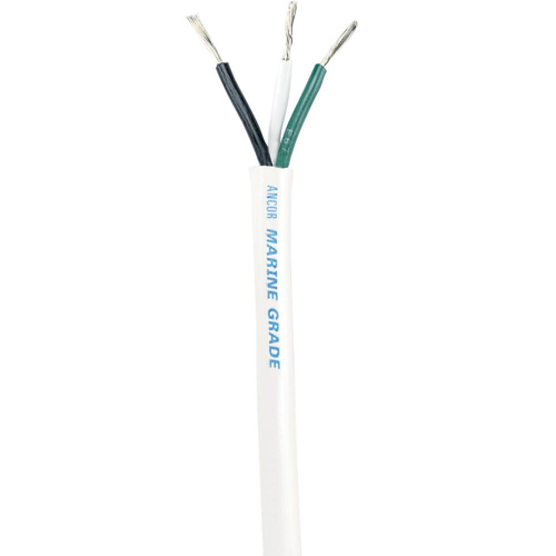Ancor - Ancor White Triplex Cable - 14/3 AWG - Round - 100'