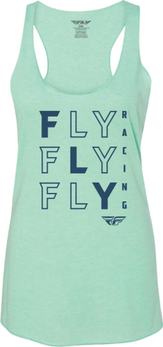 Fly Racing - Fly Racing Fly Tic Tac Toe Womens Tank Top - 356-6161X - Green - X-Large