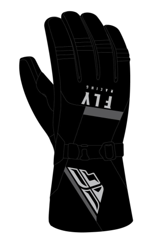 Fly Racing - Fly Racing Cascade Gloves - 363-3920XS - Black - X-Small