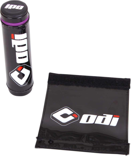 ODI - ODI Grip Covers - Black with Logo - G01GCB