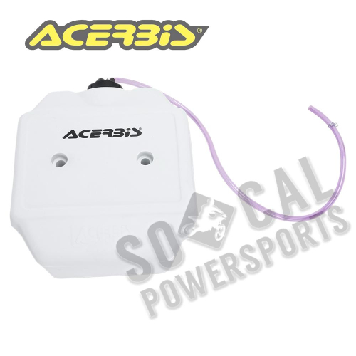 Acerbis - Acerbis Front Auxiliary Fuel Tank - 10in. x 9.5in. x 3in. - White - .8 gal. - 2044020002
