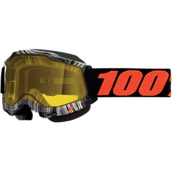 100% - 100% Accuri 2 Snow Goggles - 50021-00007 - Geospace/Black/Orange / Yellow Lens Lens - OSFM