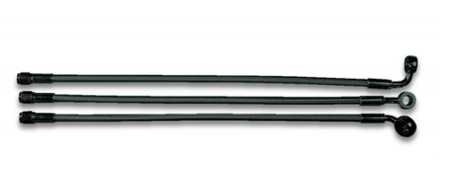 Magnum - Magnum Black Pearl Designer Series ABS Front Upper Brake Line - 10mm. 180deg. Banjo - 23in. - AS47623