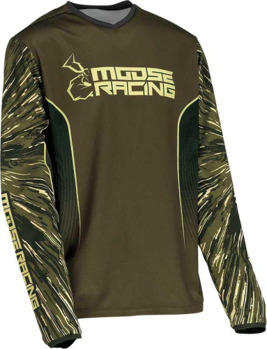 Moose Racing - Moose Racing Agroid Youth Jersey - 2912-2278 - Olive/Tan - Medium