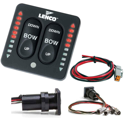 Lenco Marine - Lenco LED Indicator Integrated Tactile Switch Kit w/Pigtail f/Single Actuator Systems