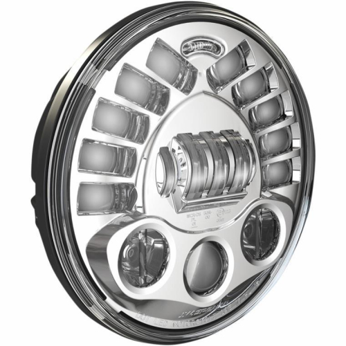 J.W. Speaker - J.W. Speaker 7in. Pedestal Mount LED Adaptive Headlight - Chrome - 0552461