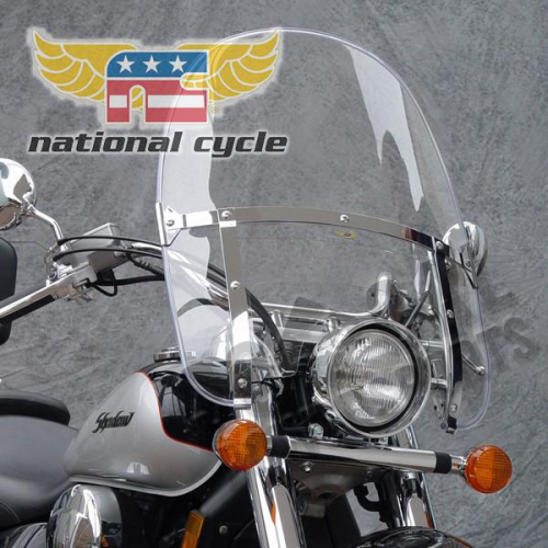 National Cycle - National Cycle Beaded Heavy Duty Windshield - Clear - N2230