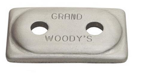 Woodys - Woodys Double Grand Digger Aluminum Support Plates - 5/16in. - Natural (250pk.) - ADG-3775-250