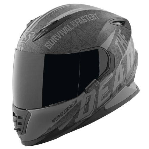 Speed & Strength - Speed & Strength SS1310 The Quick and The Dead Helmet - 874836 - Matte Black/Gray - Small