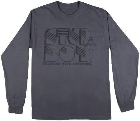 Stud Boy - Stud Boy Long Sleeve T-Shirt - 2533-03 - Gray - 2XL