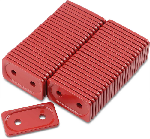 Woodys - Woodys Double Grand Digger Aluminum Support Plates - 5/16in. - Red (48pk.) - ADG-3790-48