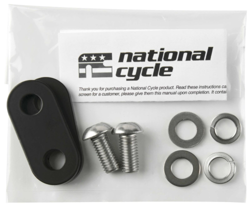 National Cycle - National Cycle Footrest Mount - Black - BAG#4015-38MM