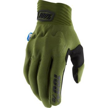 100% - 100% Cognito Smart Shock Knuckles Gloves - 10014-00028 - Green - X-Large