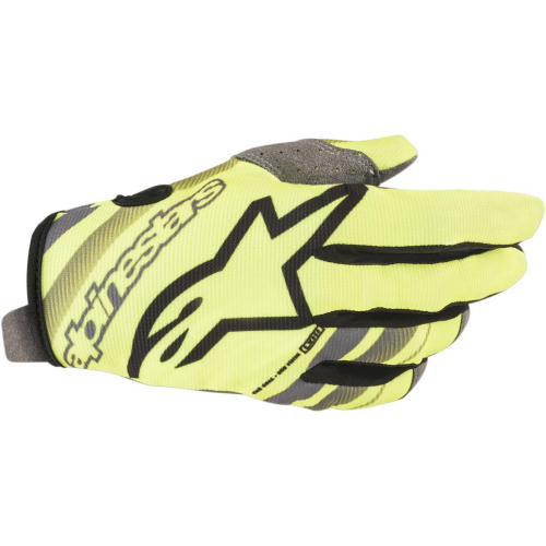 Alpinestars - Alpinestars RDR Flight Gloves - 3561819-511-L - Fluorescent Yellow/Gray - Large