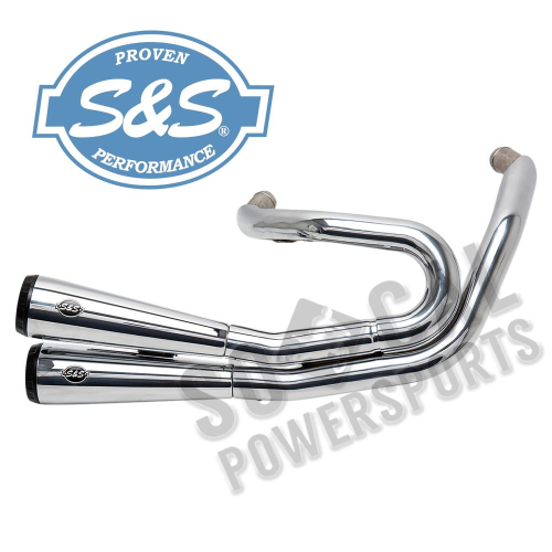 S&S Cycle - S&S Cycle Grand National 2-Into-2 Exhaust Systems without Catalytic Converters - Chrome - 550-0761