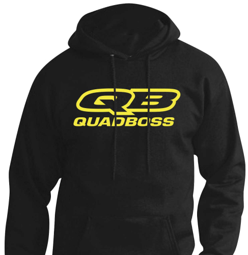 QuadBoss - QuadBoss Hoody - 800442 - Black/Yellow - Large