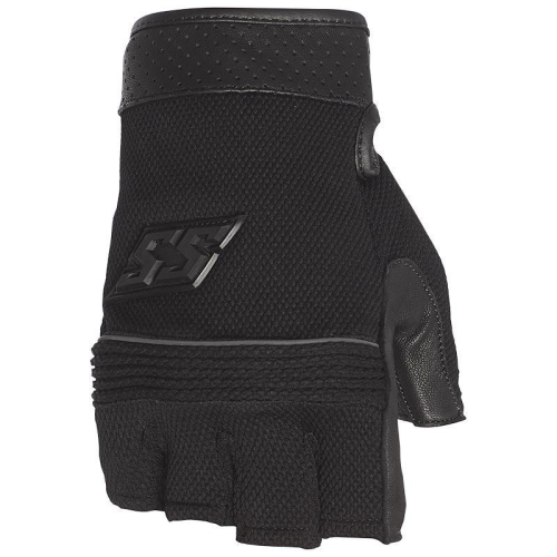 Speed & Strength - Speed & Strength Half Nelson Fingerless Mesh Gloves - 1102-0120-0154 - Black - Large