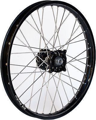 Dubya - Dubya MX Rear Wheel with DID DirtStar Rim - 1.85x16 - Black Hub/Black Rim - 56-4165BB