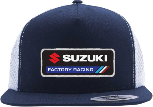Factory Effex - Factory Effex Suzuki Factory Snapback Hat - 22-86404 - Navy/White - OSFM