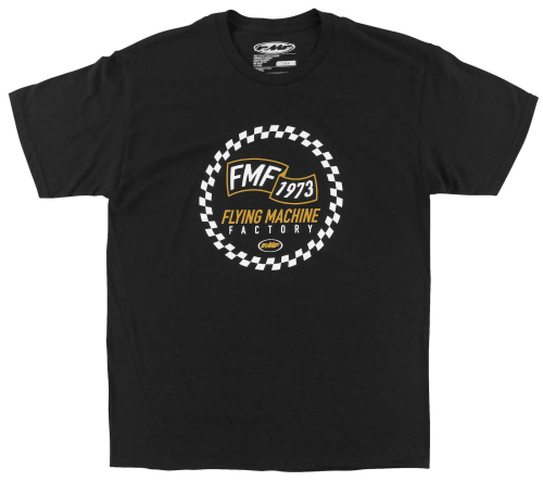 FMF Racing - FMF Racing Flat Track T-Shirt - SU7118901-BLK-SM - Black - Small