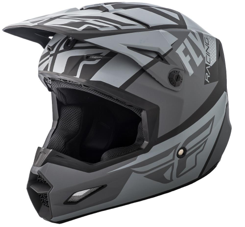 Fly Racing - Fly Racing Elite Guild Helmet - 73-8600-7-L - Matte Gray/Charcoal/Black - Large