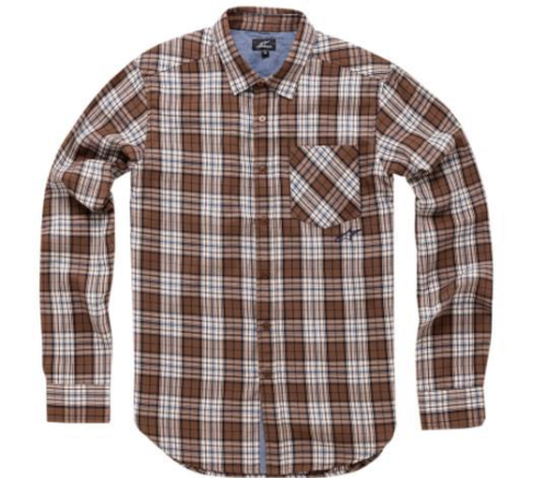 Alpinestars - Alpinestars Process Long Sleeve Shirt - 10363100380S - Brown - Small