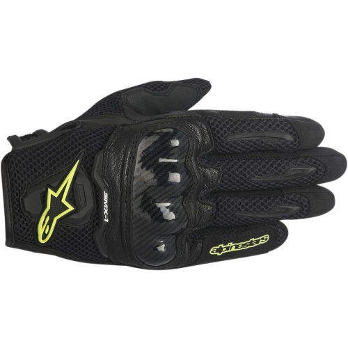 Alpinestars - Alpinestars Stella SMX-1 Air Womens Gloves - 3590516155M - Black/Fluorescent Yellow - Medium