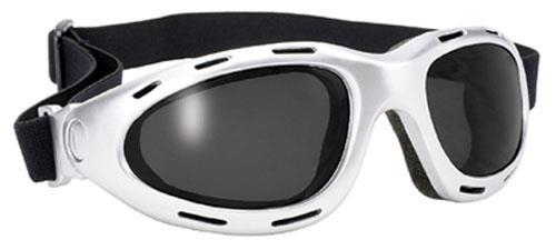 Pacific Coast Sunglasses - Pacific Coast Sunglasses Kickstart Dyno Sunglasses - 4560 - Silver / Smoke Lens - OSFM
