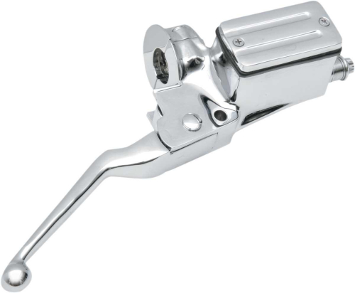 Drag Specialties - Drag Specialties 11/16in. Dual-Disc Master Cylinder with Lever and Clamp Half - 07-0543-1NU