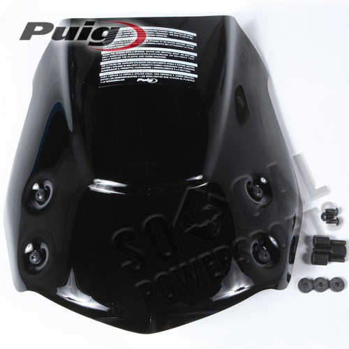 PUIG - PUIG Naked New Generation Sport Windscreen - Black - 5051N