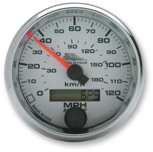 Auto Meter - Auto Meter 2 5/8in. Electronic Speedometer - White Face - 19341