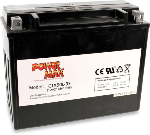 Power Max - Power Max Maintenance-Free Battery - GIX50L-BS