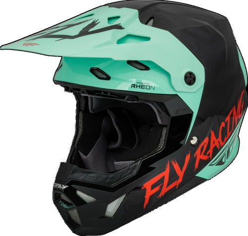 Fly Racing - Fly Racing Formula CP Special Edition Rave Helmet - 73-0034X - Black/Mint/Red - X-Large