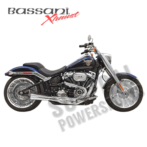 Bassani Manufacturing - Bassani Manufacturing Road Rage III Exhaust System - Chrome with Full Chrome Heat Shields - 1S62R