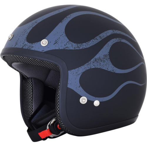 AFX - AFX FX-75 Flame Helmet - 0104-2306 - Matte Black/Gray Flame - X-Small