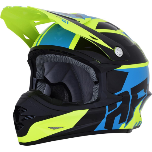 AFX - AFX FX-21 Pinned Helmet - 0110-5339 - Black/Yellow/Blue - 2XL